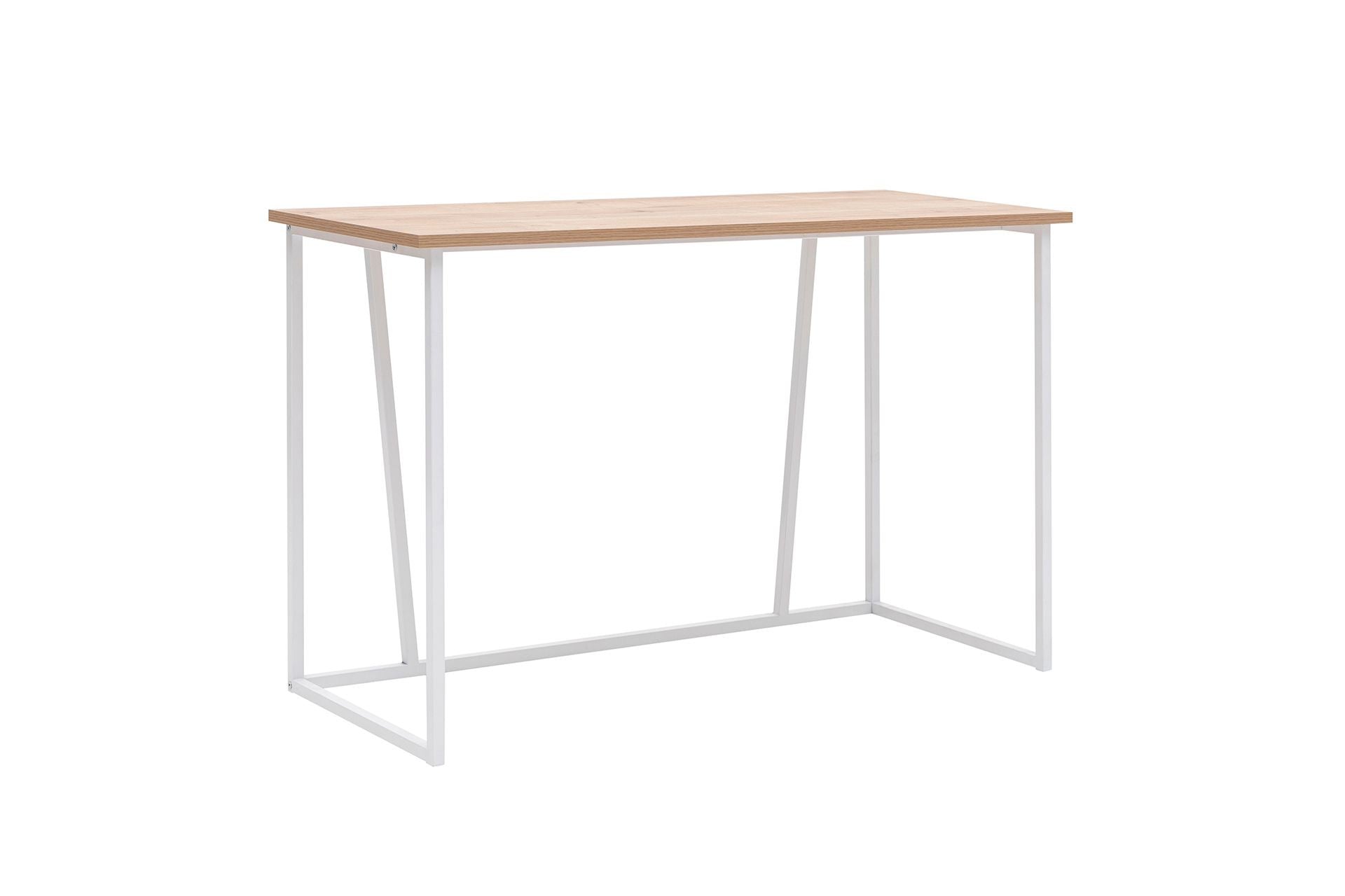 Secretária de Estudo – 120 cm x 50 cm x 72 cm – Branco e Safira – Painéis de partículas