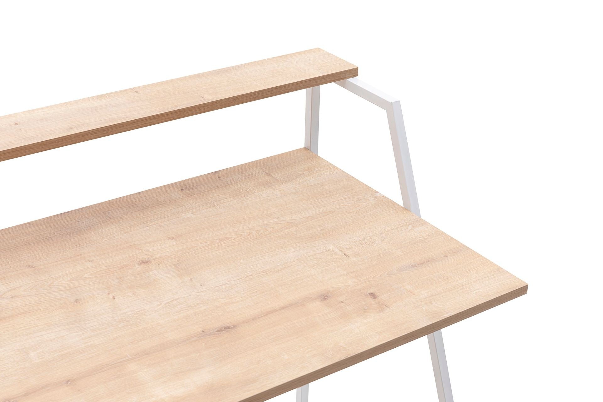 Secretária de Estudo – 105 cm x 60 cm x 90 cm – Safira e Branco – Painéis de partículas revestidos a melamina