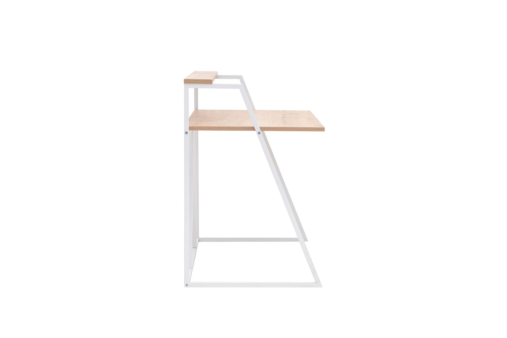 Secretária de Estudo – 105 cm x 60 cm x 90 cm – Safira e Branco – Painéis de partículas revestidos a melamina