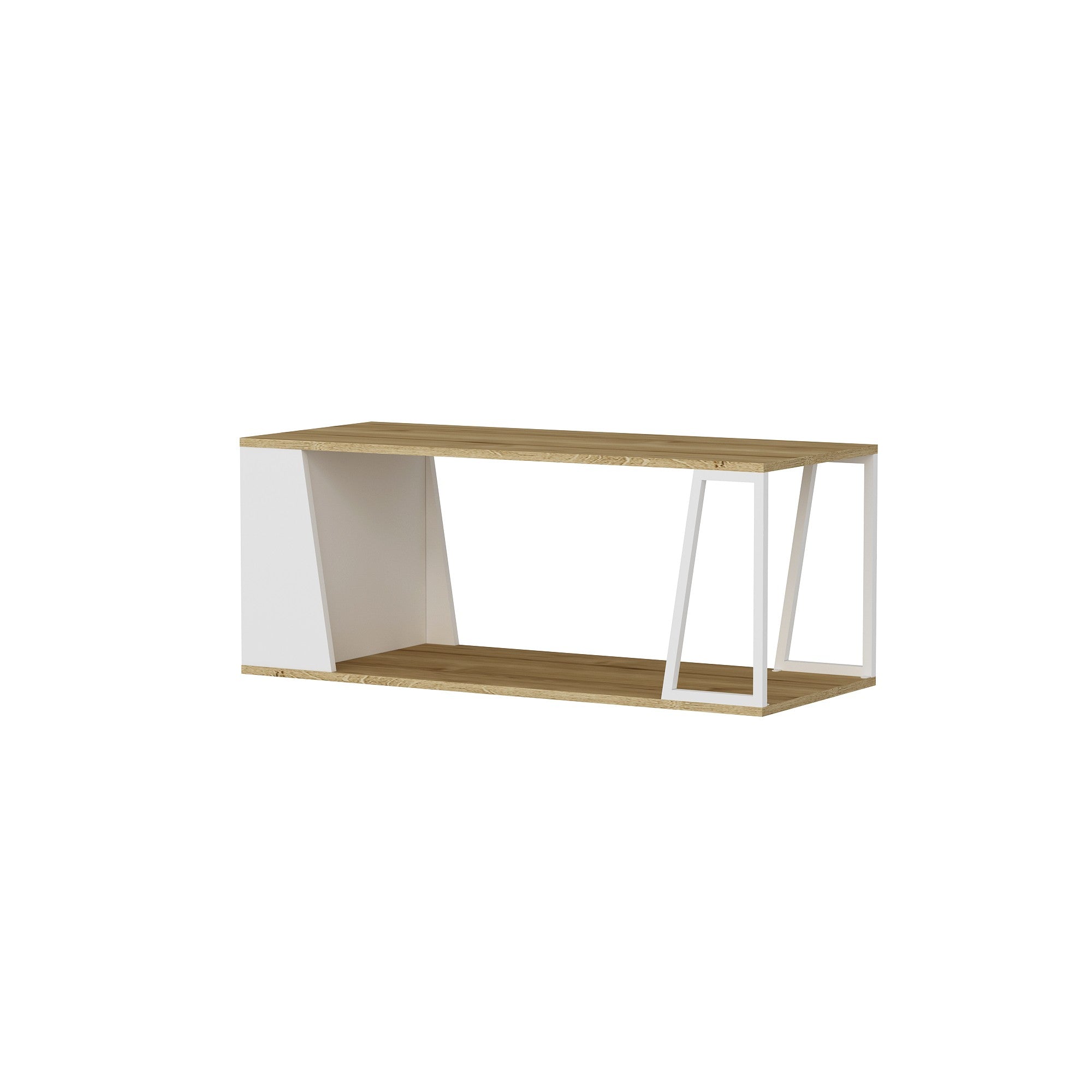 Mesa de Centro – 120cm x 50cm x 48.6cm – Safira e Branco – Melamina