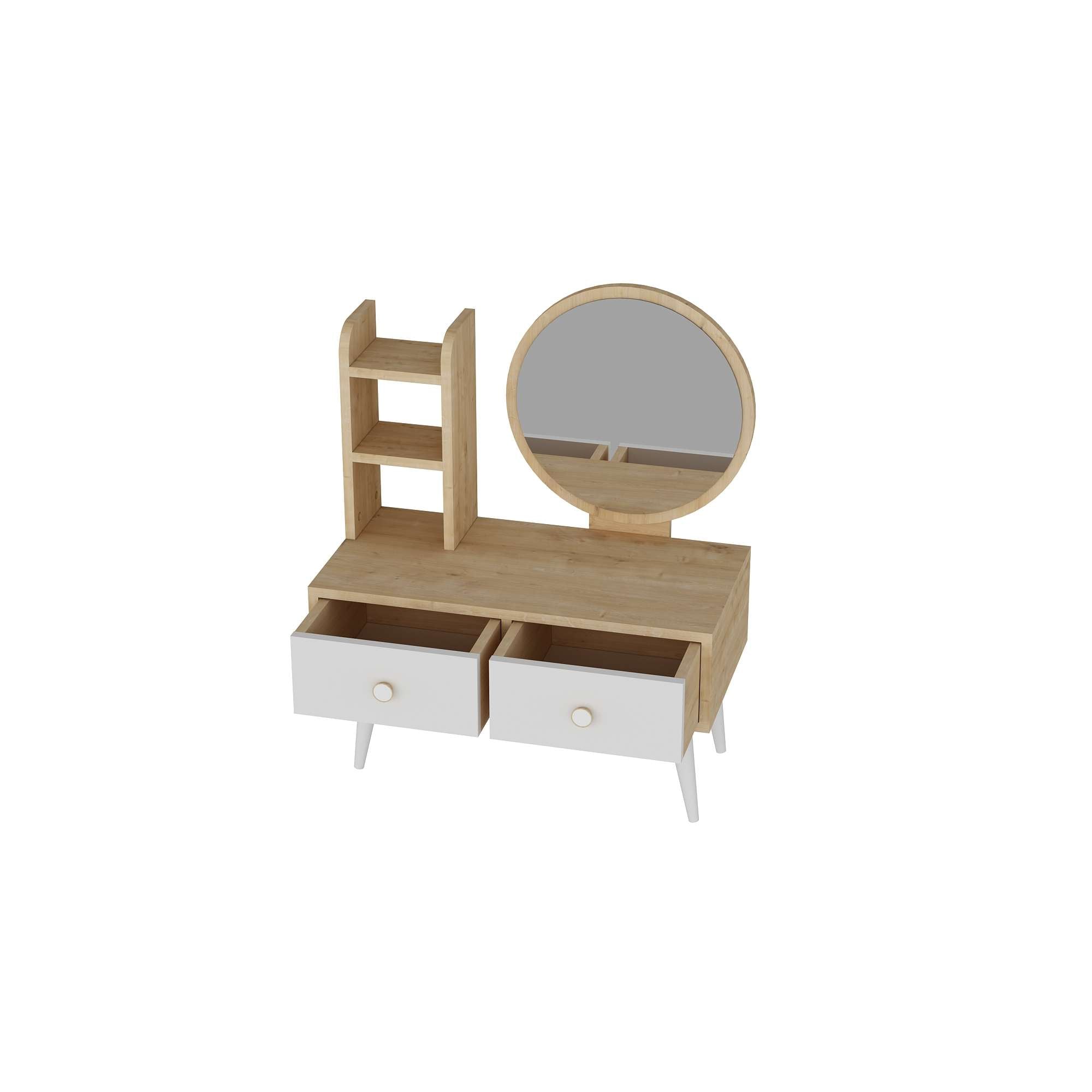 Toucador – 70cm x 35cm – Branco e Safira – Melamina