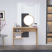 Toucador – 96 cm x 130 cm x 29,6 cm – Antracite – Melamina