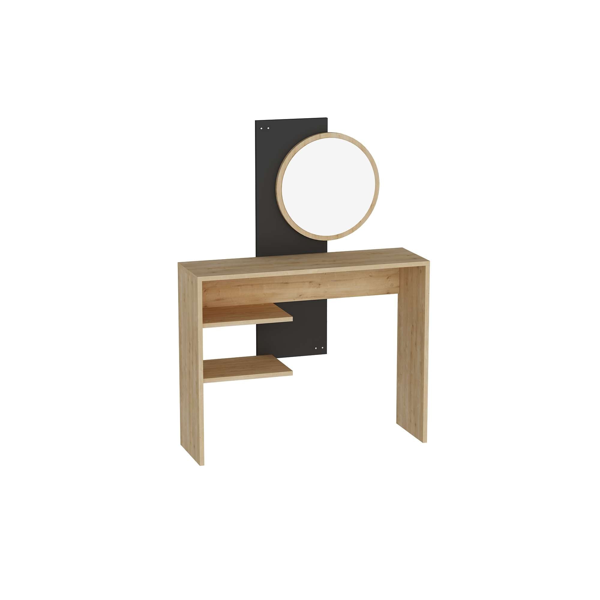 Toucador – 96 cm x 130 cm x 29,6 cm – Antracite – Melamina