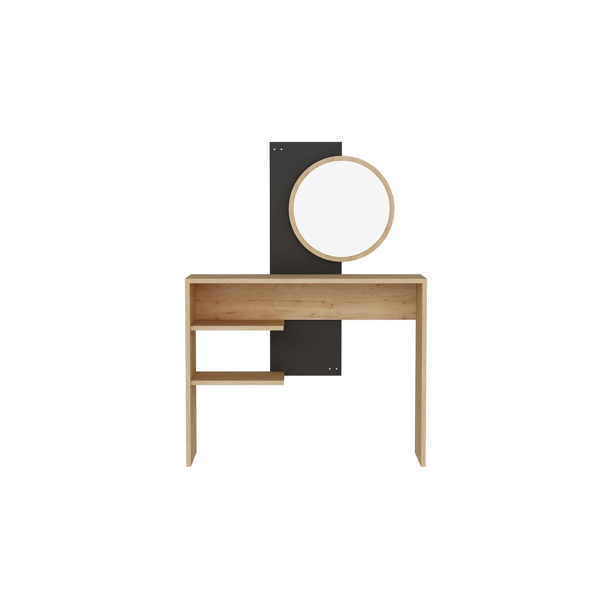 Toucador – 96 cm x 130 cm x 29,6 cm – Antracite – Melamina