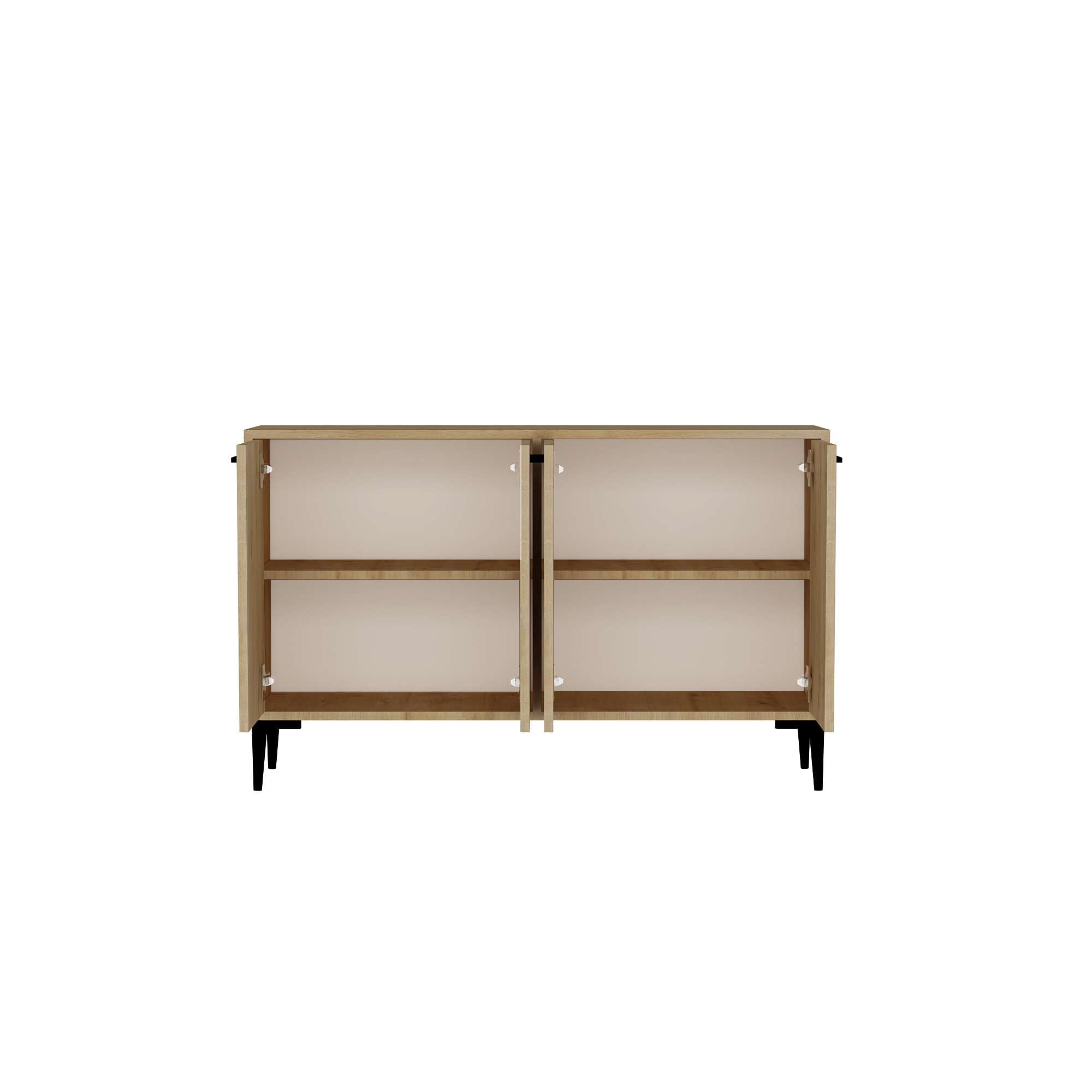 Aparador – 120 cm largura – Carvalho Safira – Painel de partículas revestido de melamina