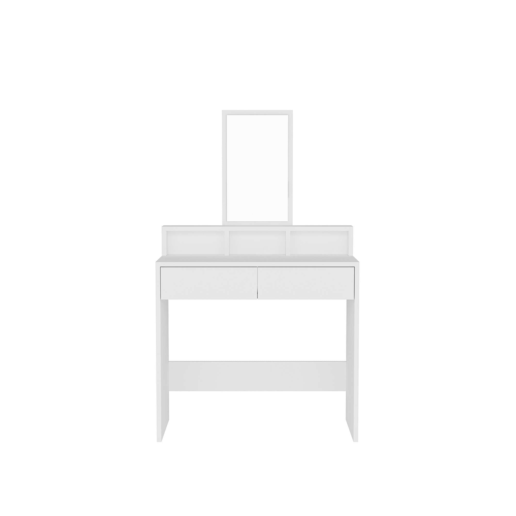 Toucador – 80 cm x 85,9 cm x 40 cm – Branco – Painel de partículas revestido em melamina