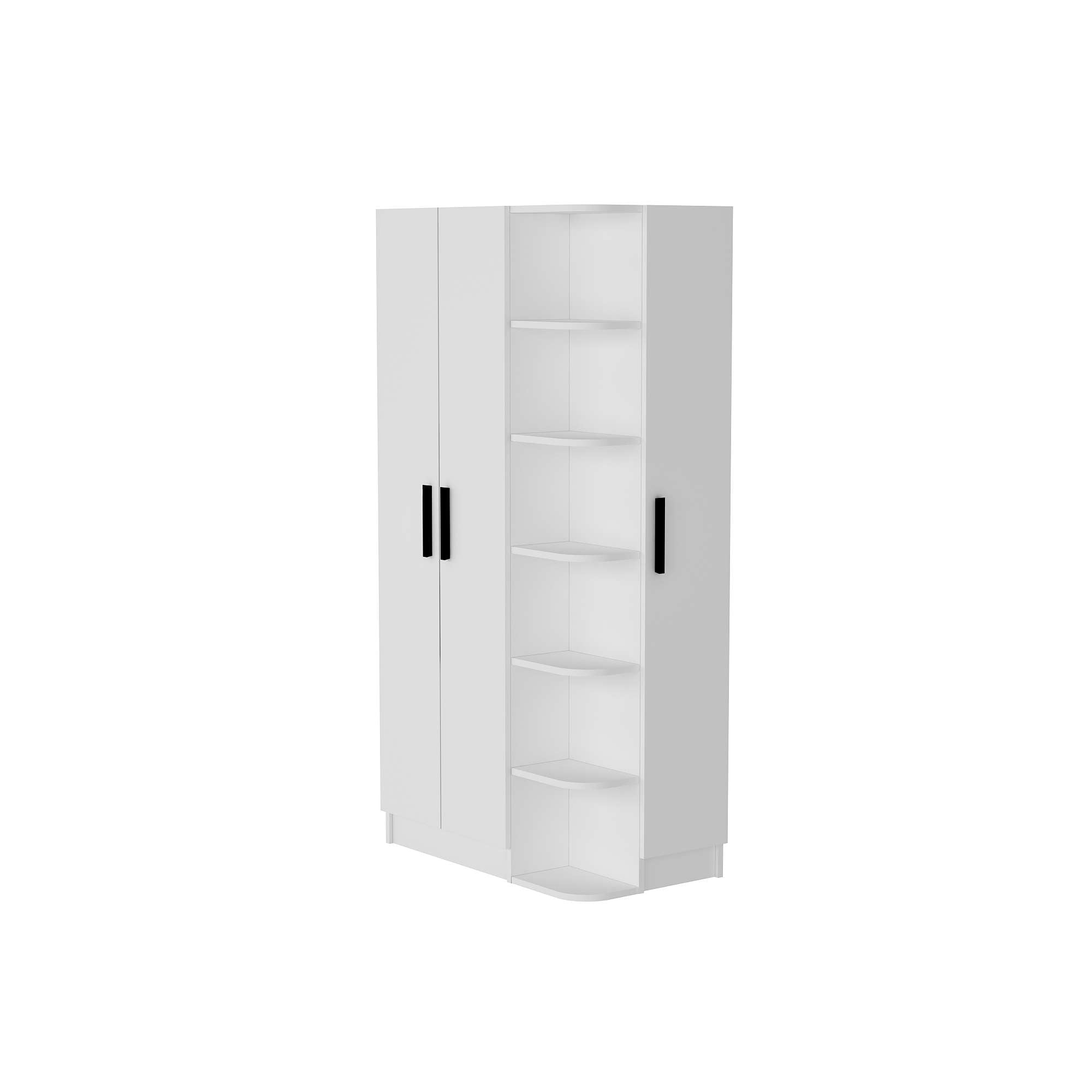 Guarda-roupa – 90 cm x 181,8 cm x 50 cm – Branco – MDF