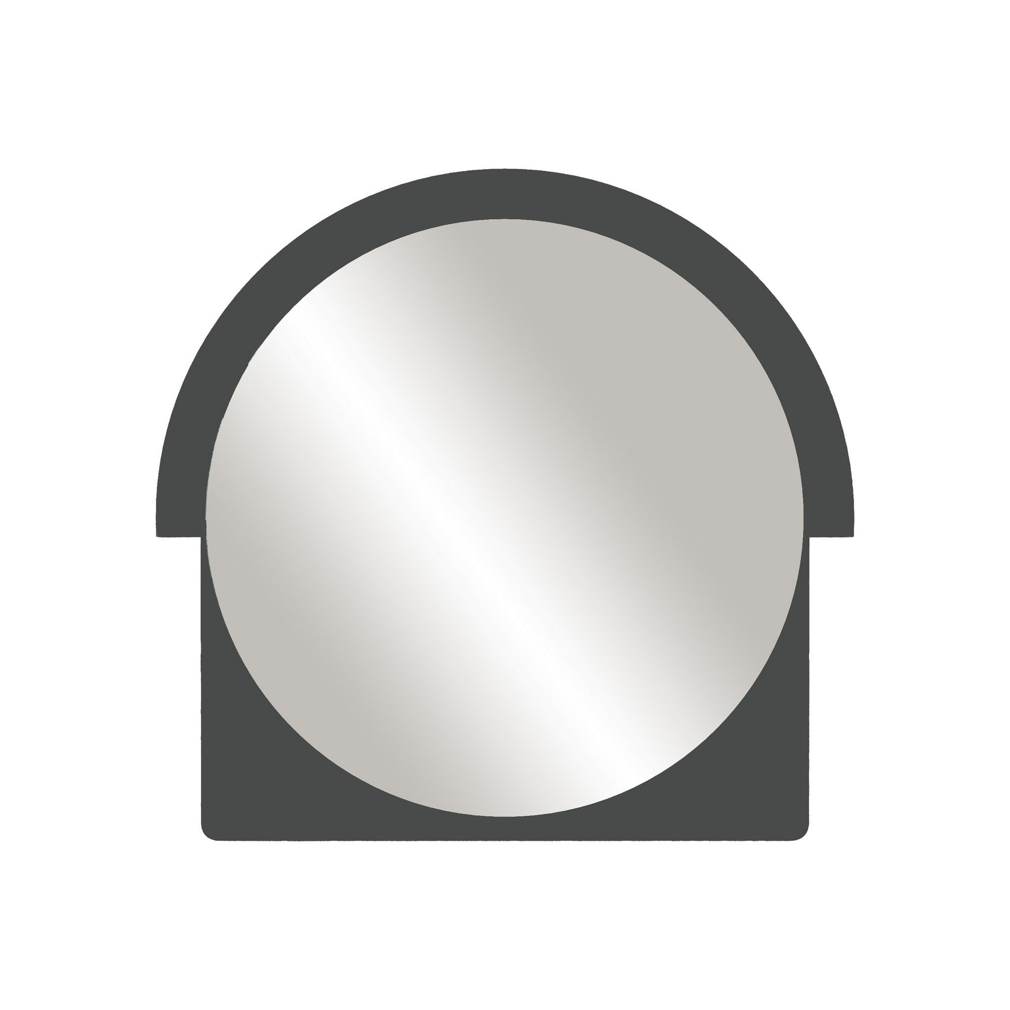 Espelho decorativo preto elegante, 65 x 70 cm | 100% MDF, 18 mm de espessura | Perfeito para decoração moderna e interiores elegantes