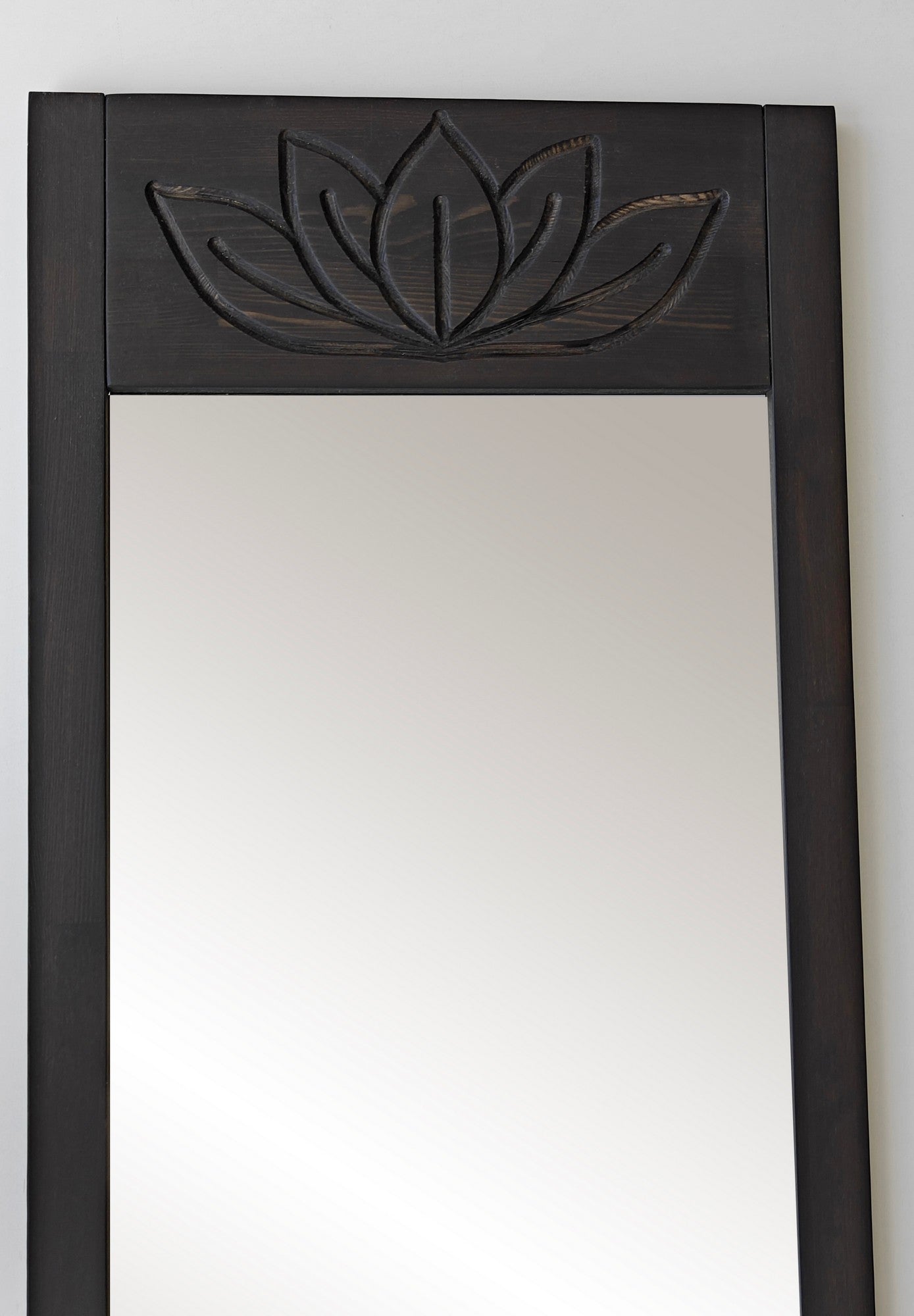 Espelho Cheval Elegante, 55 cm x 155 cm, 100% madeira maciça de pinho, cor antracite | Espelho Flotal-E Ecológico | Perfeito para Quartos e Vestiários Modernos
