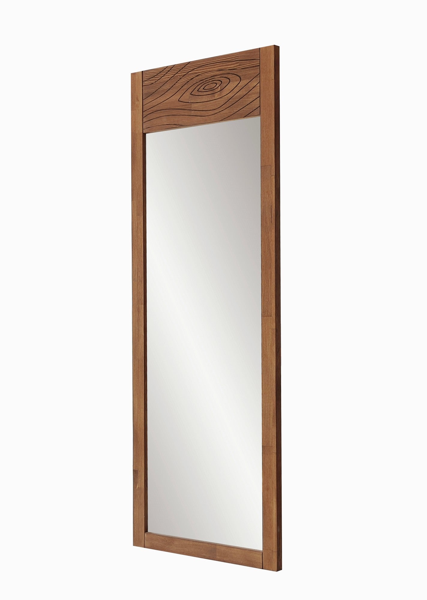 Espelho Cheval Elegante, 100% madeira de pinho, cor castanha, 55 x 155 x 2 cm | Espelho Flotal-E Ecológico | Perfeito para Quartos e Vestiários