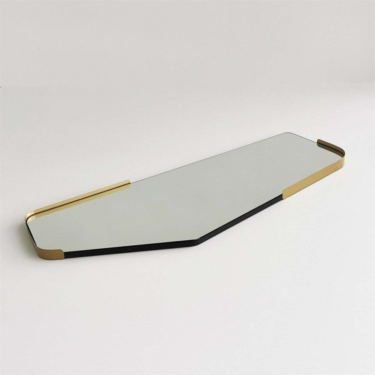 Espelho preto elegante (60 x 120 cm) | Estrutura 100% MDF com detalhes em metal | Design ecológico Flotal-E | Perfeito para decoração e espaços modernos