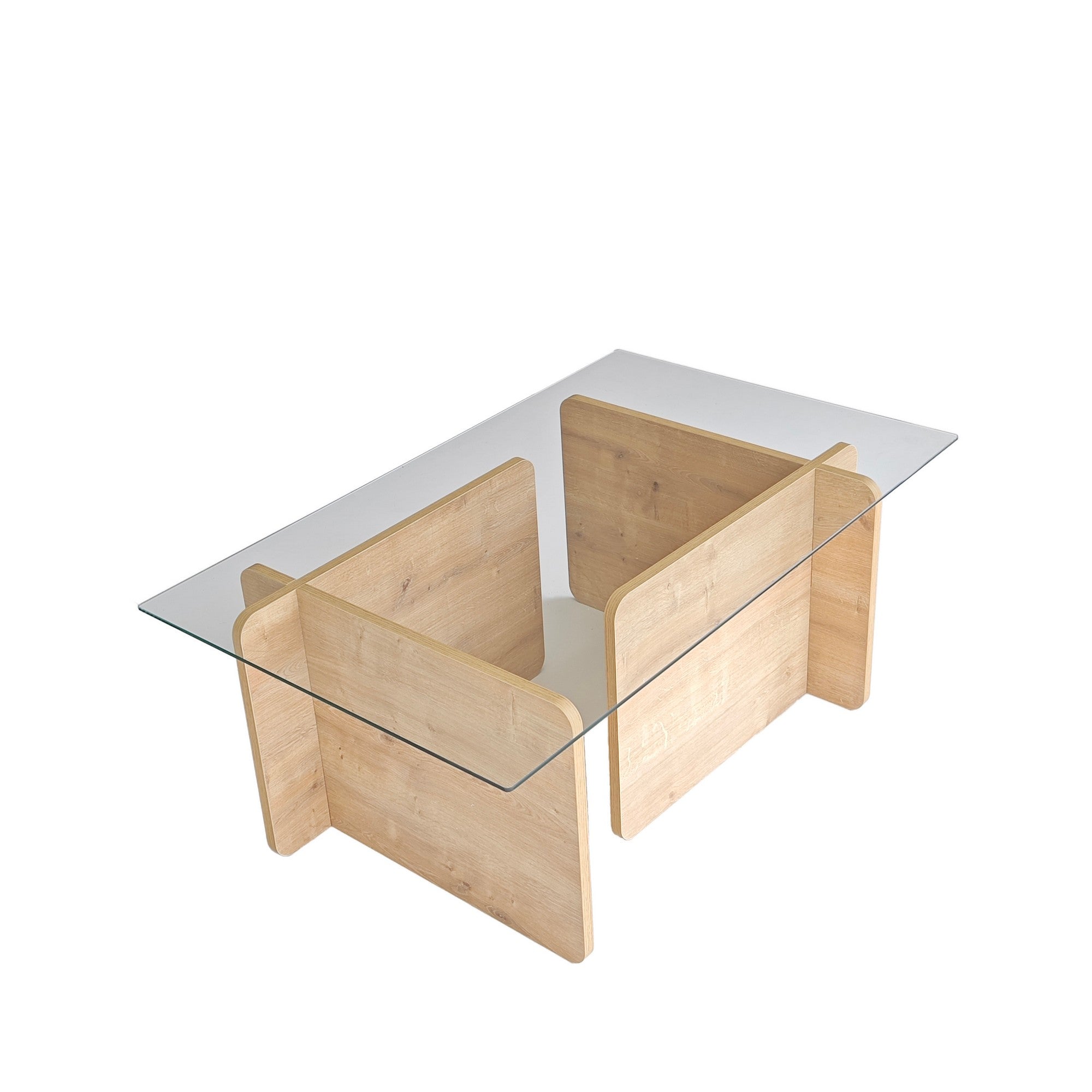 Mesa de Centro Safira, 105 x 65 x 40 cm | Aglomerado 100% revestido em melamina, 18 mm de espessura | Design elegante e funcional para espaços de convivência modernos