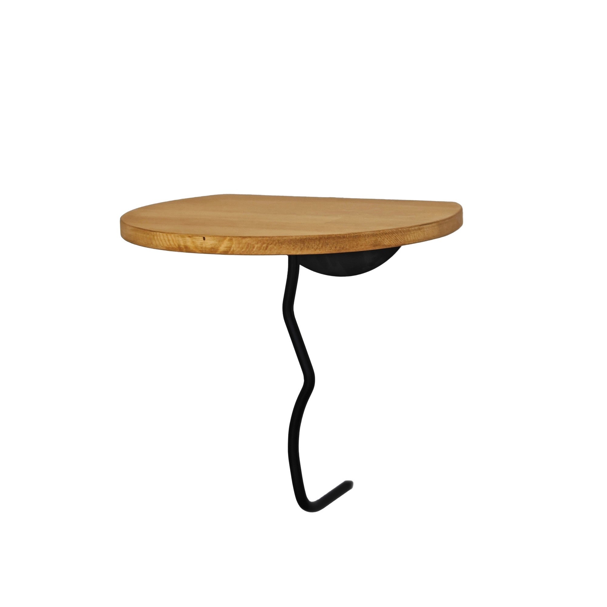 Prateleira de parede estilosa, 35 x 35 cm, preta e carvalho | 100% madeira de pinho com estrutura de metal resistente | Perfeita para decoração e organização de espaços