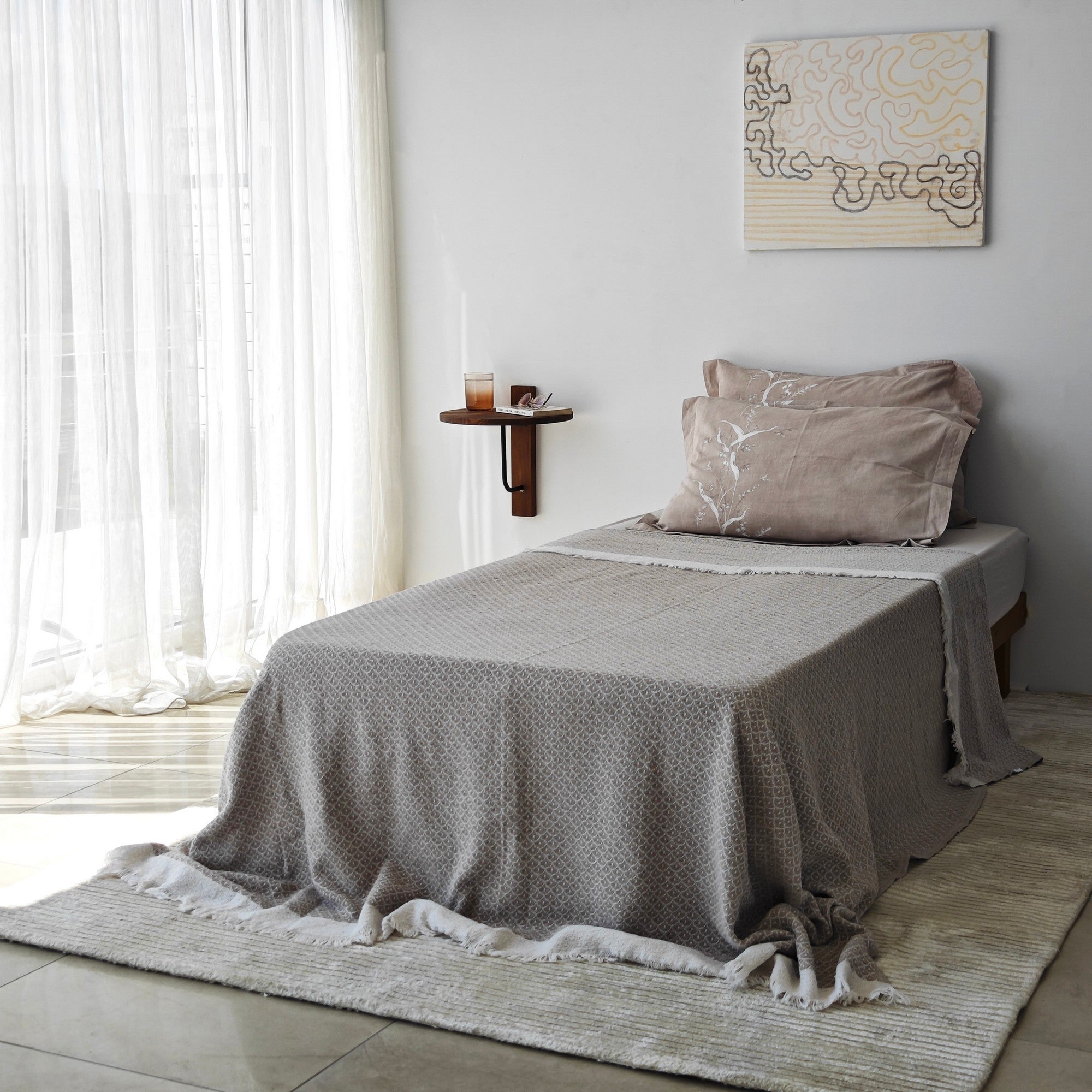 Prateleira de parede estilosa, 35 x 35 cm, 100% madeira de pinho e estrutura de metal, castanho e preto | Perfeita para decoração e organização da casa | Design durável e elegante