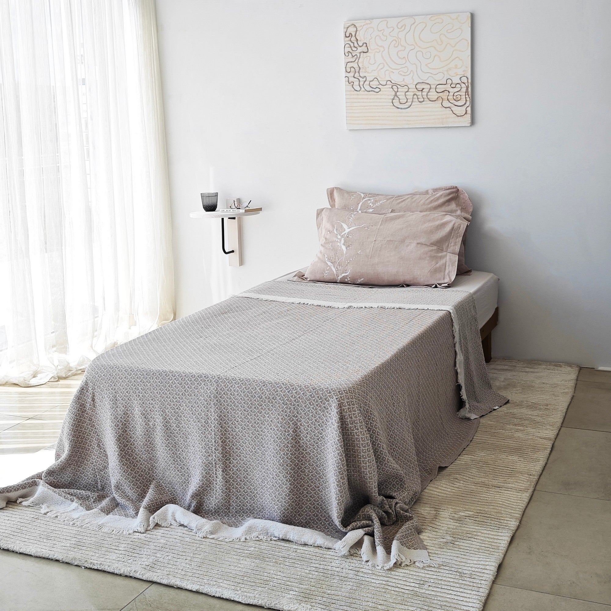 Prateleira de parede estilosa, 35 x 35 cm, 100% madeira de pinho e estrutura de metal, preta e branca | Perfeita para decoração moderna e organização de espaços