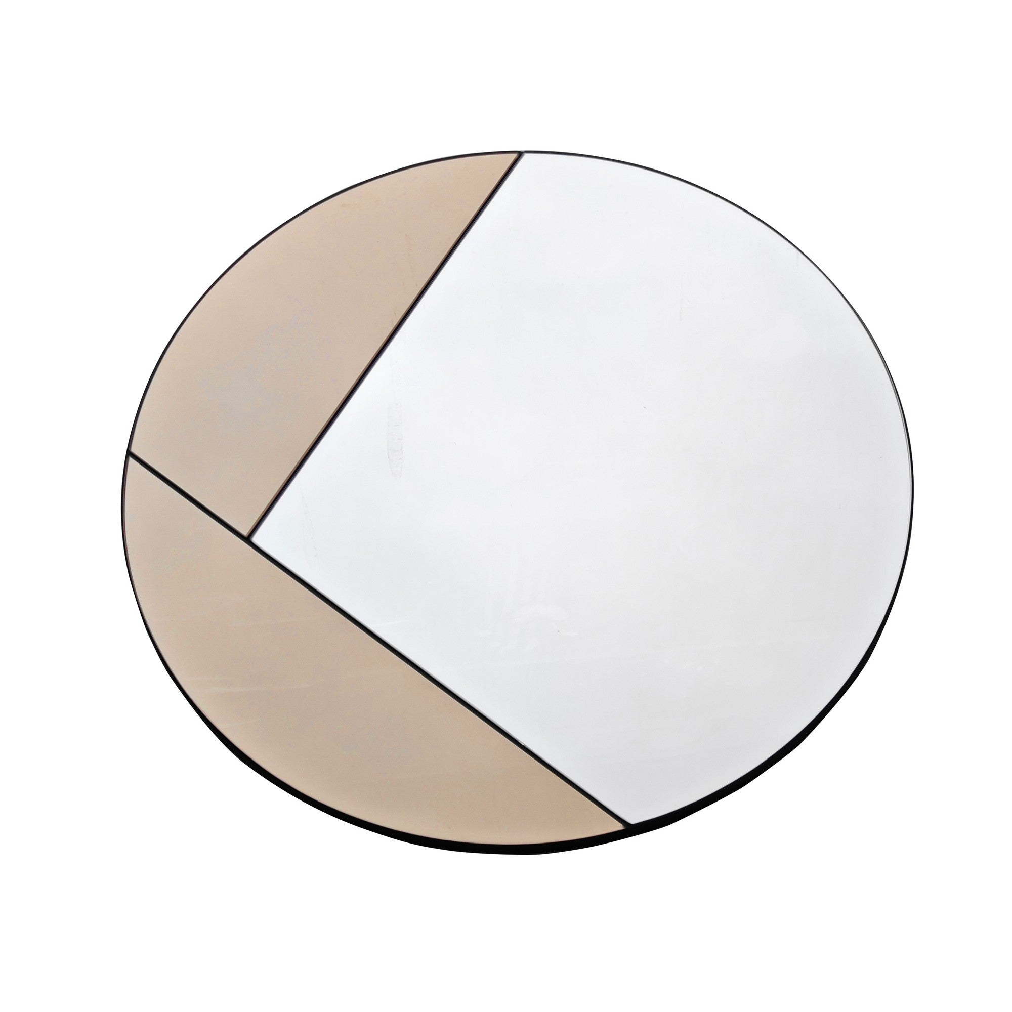 Espelho de parede elegante em bronze, 60 x 60 cm | Painel de partículas 100% revestido em melamina, cintas de PVC | Design Flotal-E ajustável e ecológico