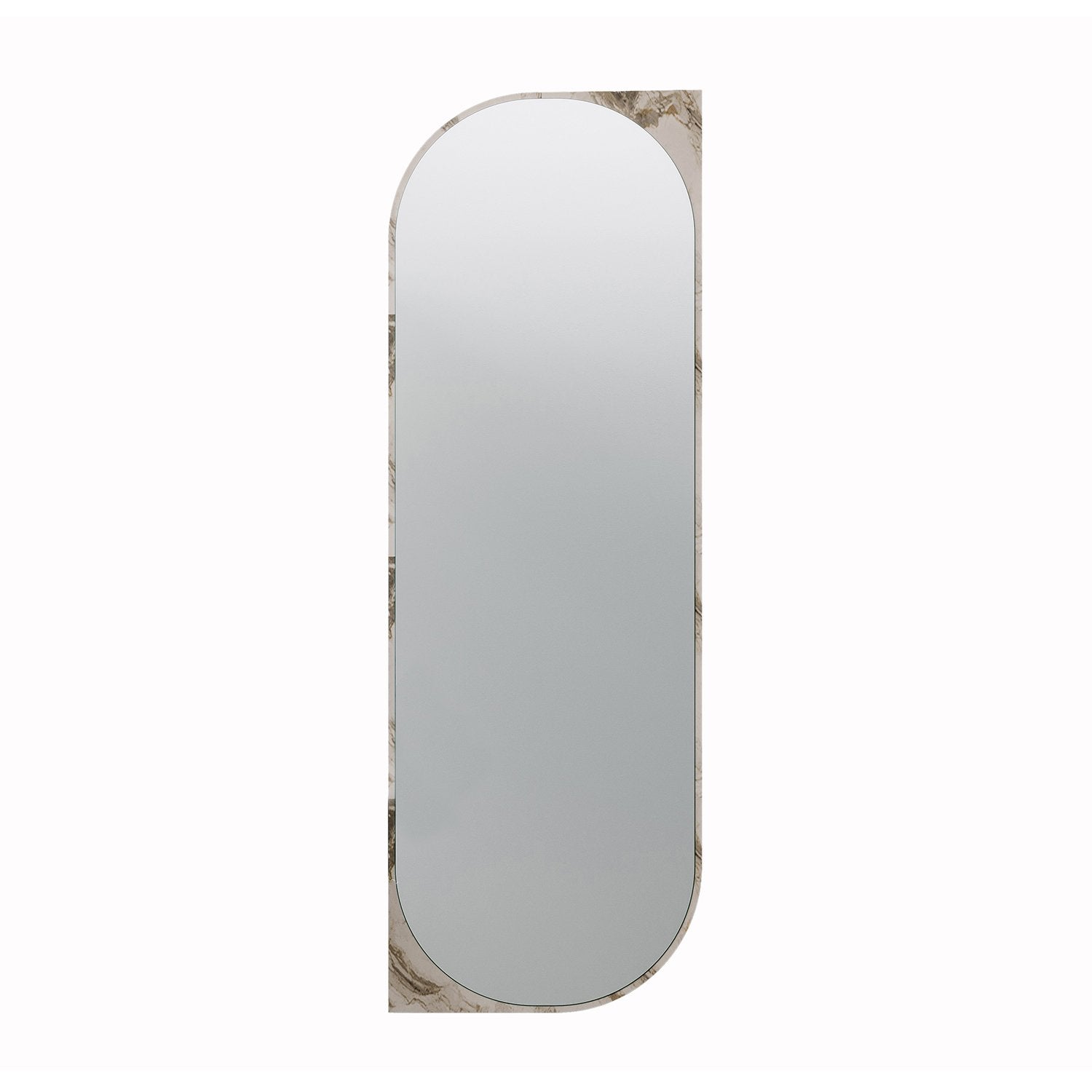 Espelho de parede elegante, cor mármore, 52 x 152 cm | 100% MDF, 18 mm de espessura | Design ecológico Flotal-E para decoração moderna