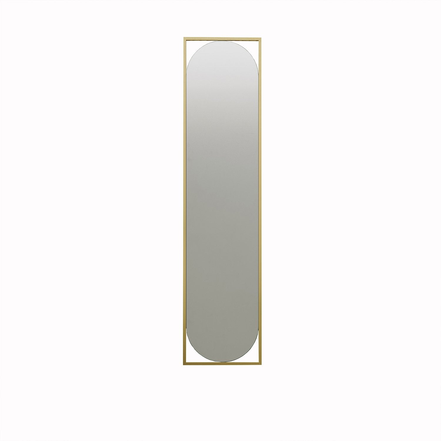 Espelho de parede dourado elegante, 40 cm x 167 cm | 100% MDF, 18 mm de espessura | Design ecológico Flotal-E, perfeito para decoração moderna