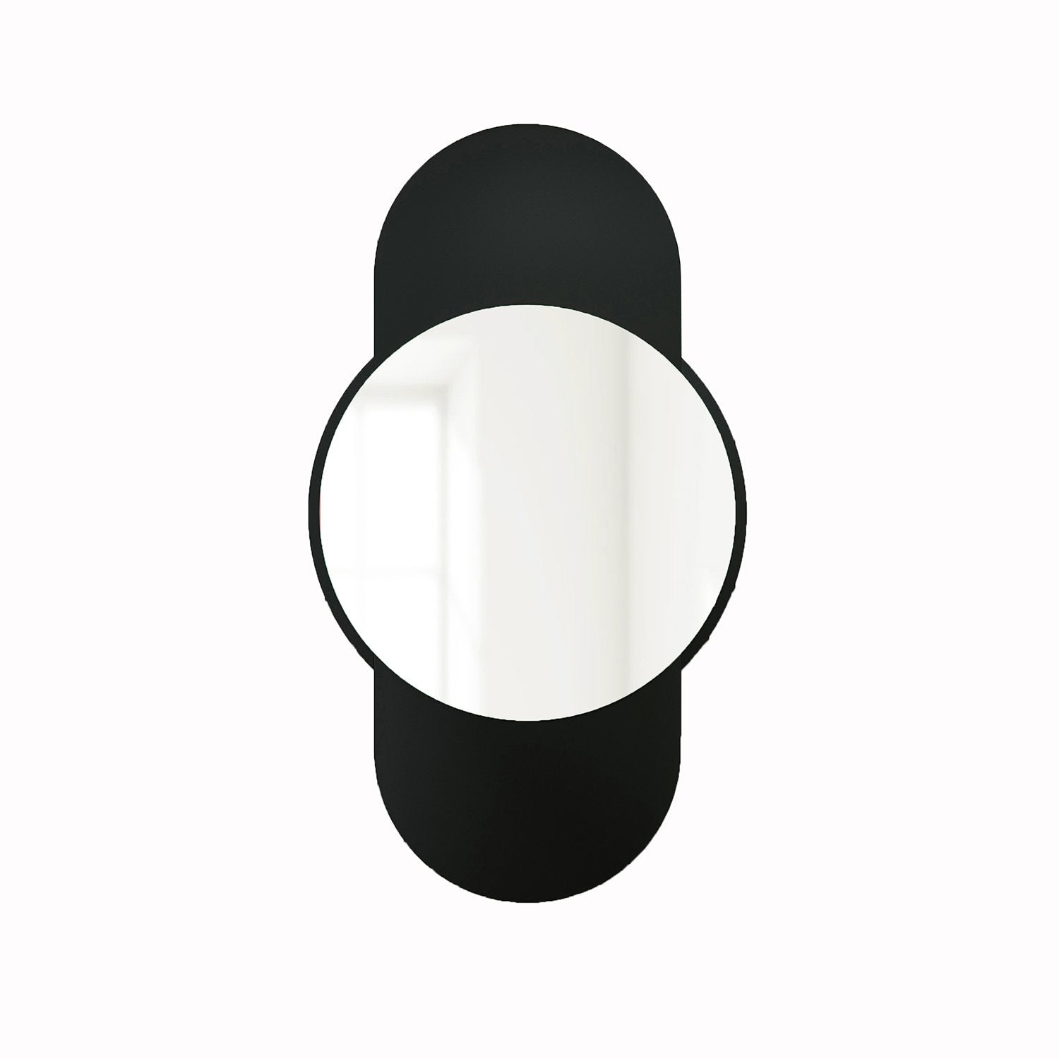 Espelho de Parede Elegante Preto, 60 x 106 cm, 100% MDF, 18 mm de espessura, Design Ecológico Flotal-E | Perfeito para Decoração e Espaços Modernos