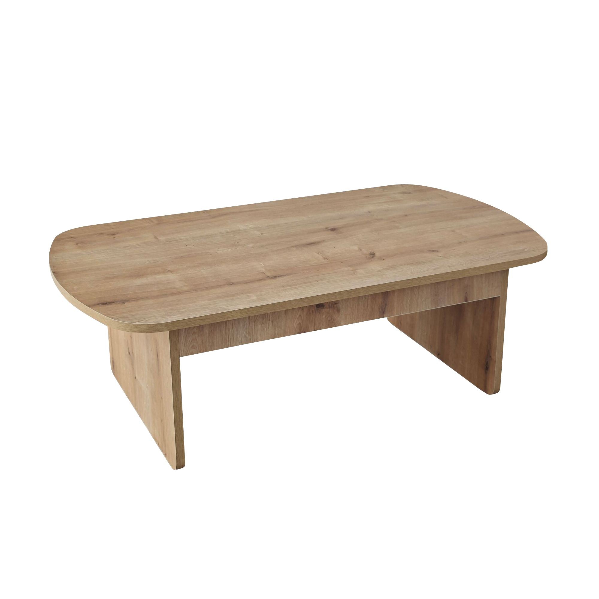 Mesa de Centro – 105cm x 35cm x 60cm – Carvalho Safira – Painel de Partículas com Revestimento a Melamina