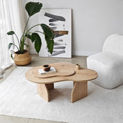 Mesa de Centro em Painéis de Partículas - 105 x 35 x 65 cm - Carvalho Safira - Melamina