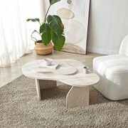 Mesa de Centro – 105 cm x 35 cm x 65 cm – Travertino