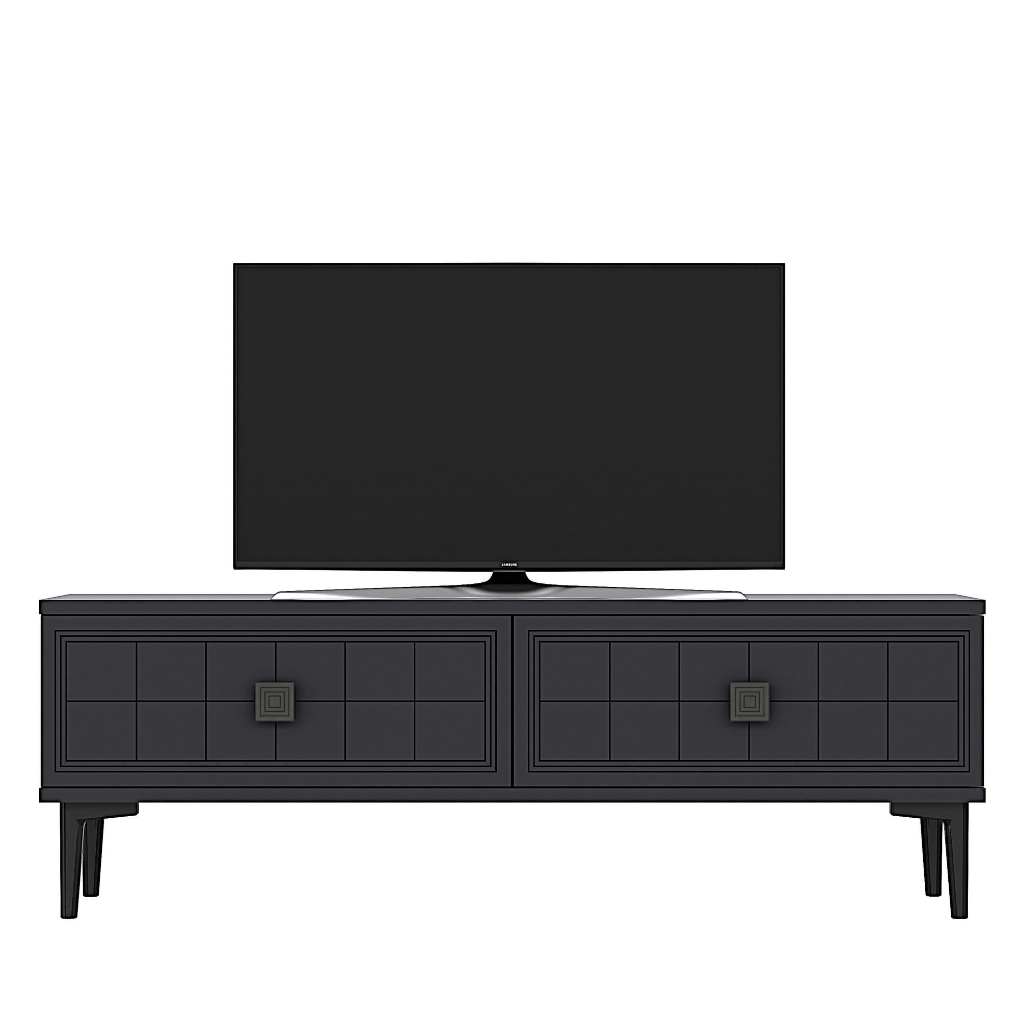 Móvel de TV – 120 cm x 41 cm x 29,6 cm – Antracite – painel de partículas