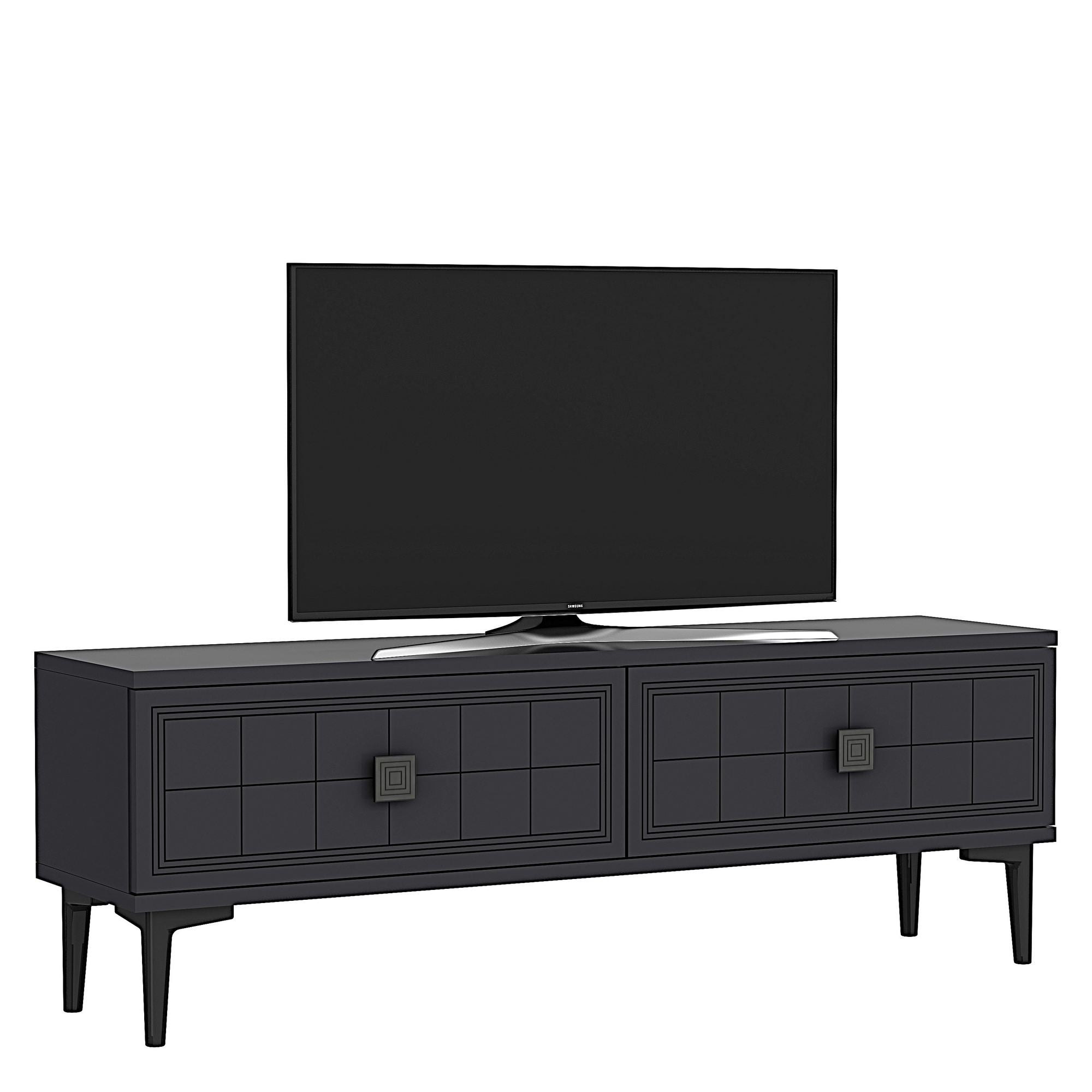 Móvel de TV – 120 cm x 41 cm x 29,6 cm – Antracite – painel de partículas