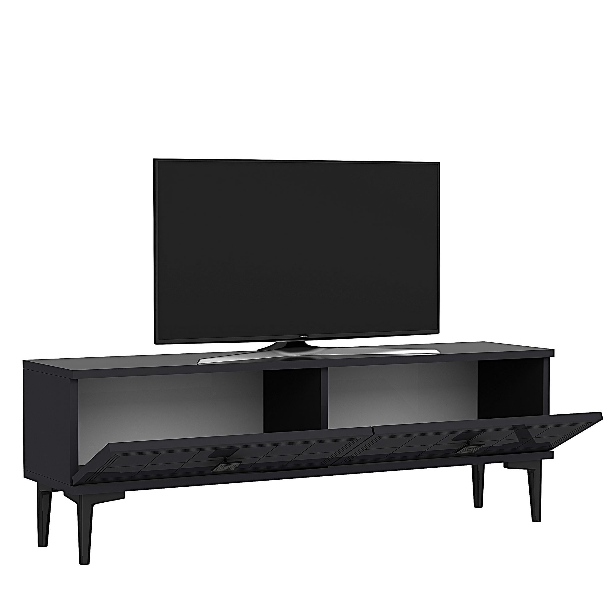 Móvel de TV – 120 cm x 41 cm x 29,6 cm – Antracite – painel de partículas