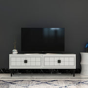 Móvel de TV – 120 cm x 41 cm x 29,6 cm – Branco – MDF
