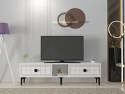 Móvel de TV – 150 cm – Branco – MDF