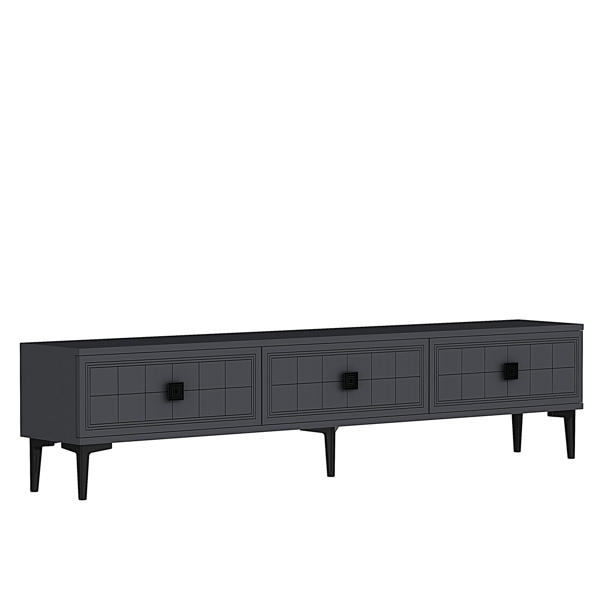 Móvel de TV – 180 cm – Antracite – Aglomerado