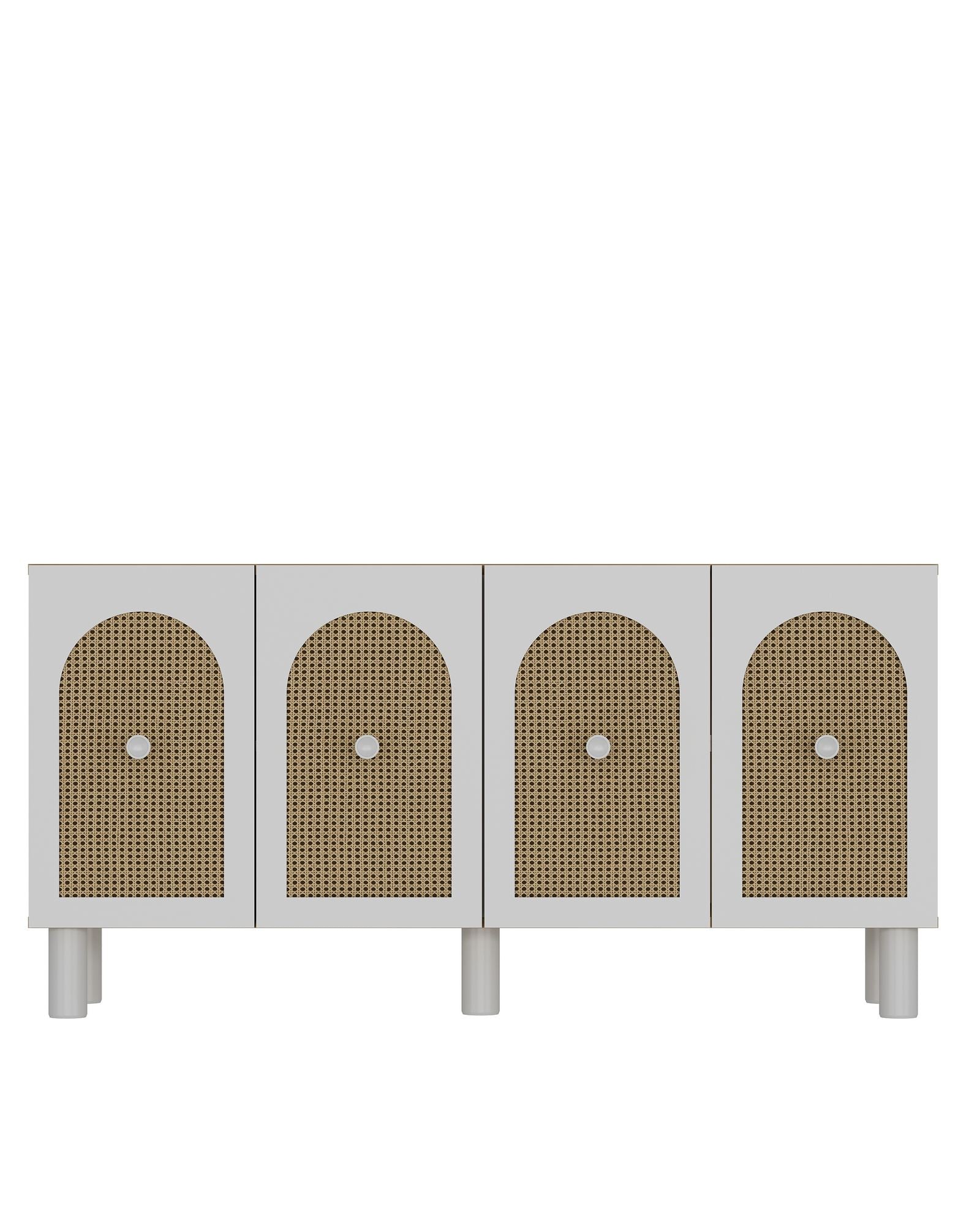 Aparador – 150 cm x 75 cm x 30 cm – Carvalho Safira e Hazeran – Aglomerado