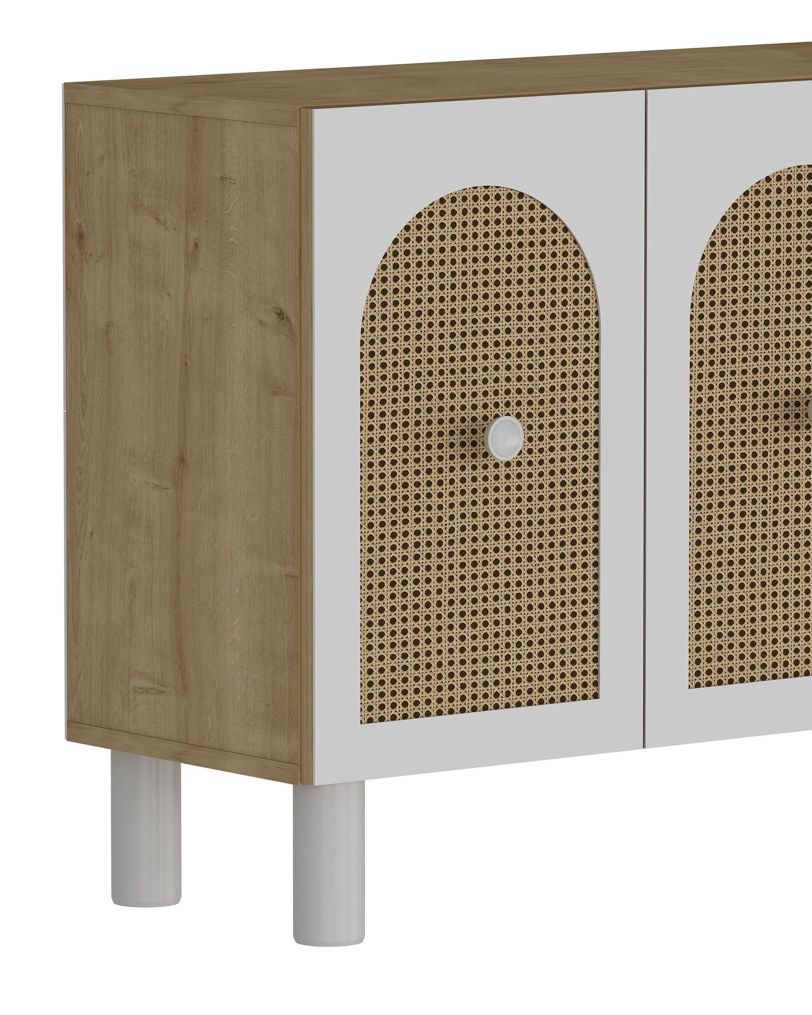 Aparador – 150 cm x 75 cm x 30 cm – Carvalho Safira e Hazeran – Aglomerado