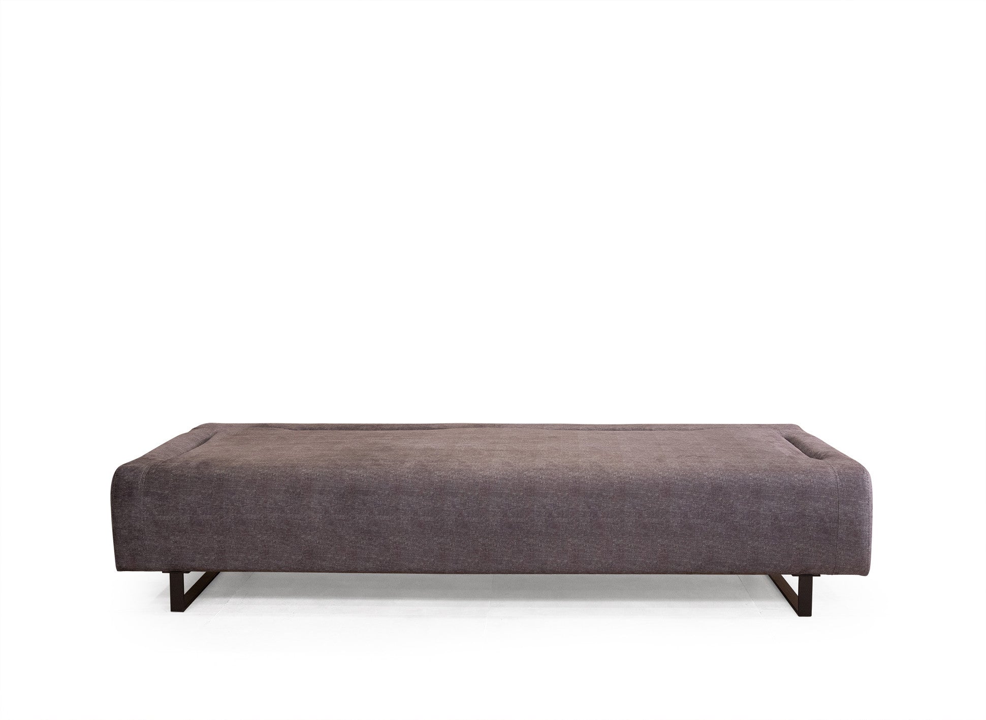 Sofá-cama de 3 lugares, antracite, 220 cm | Estrutura em madeira de faia, 100% poliéster, almofadas portáteis, pernas de metal preto | Elegante e funcional para uma vida moderna