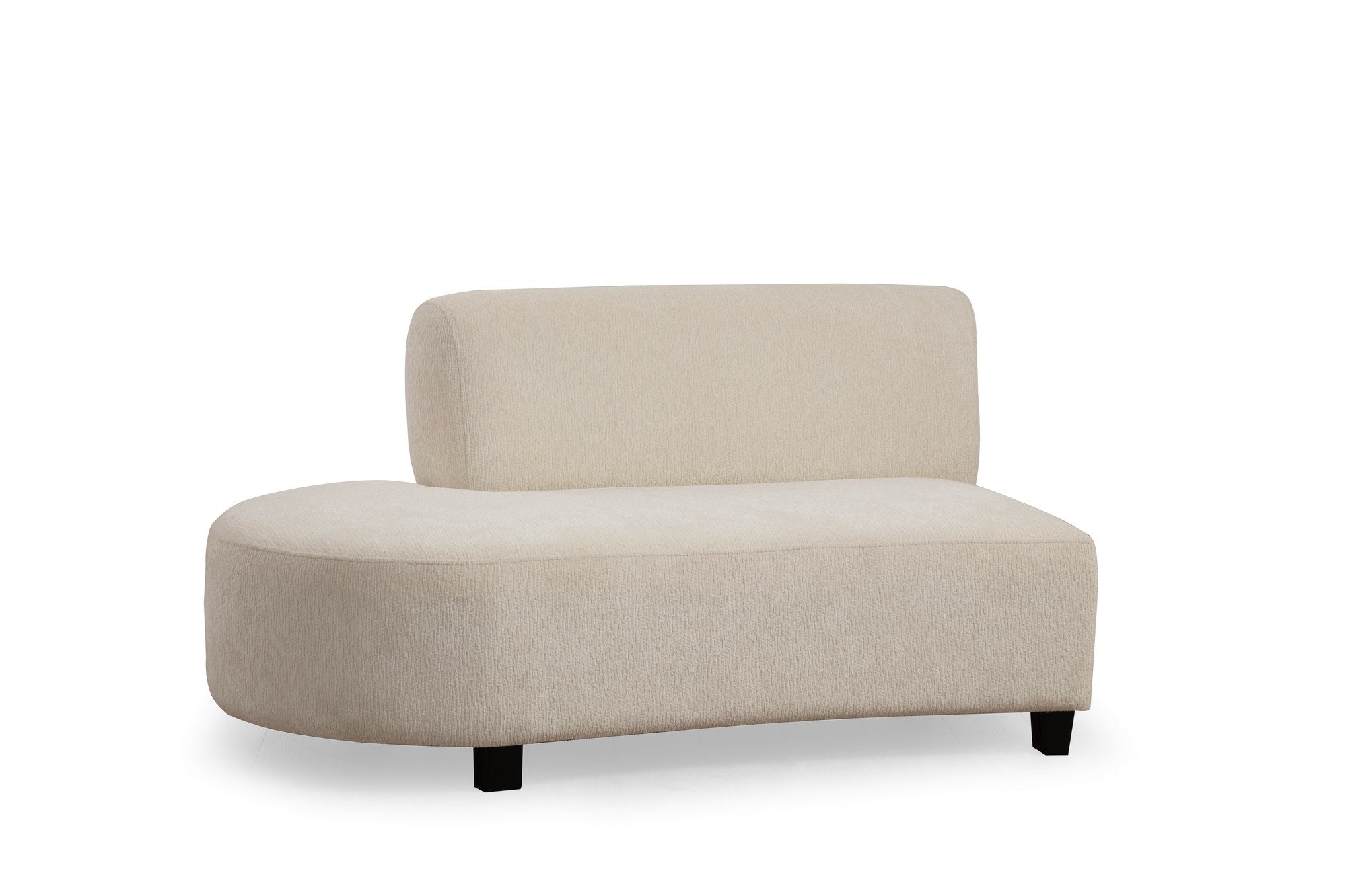 Sofá de canto elegante em formato de U, cor creme, 390 x 100 x 70 cm | Estrutura em madeira de faia, 100% poliéster, espuma 28 DNS | Elegante e confortável para salas de estar modernas