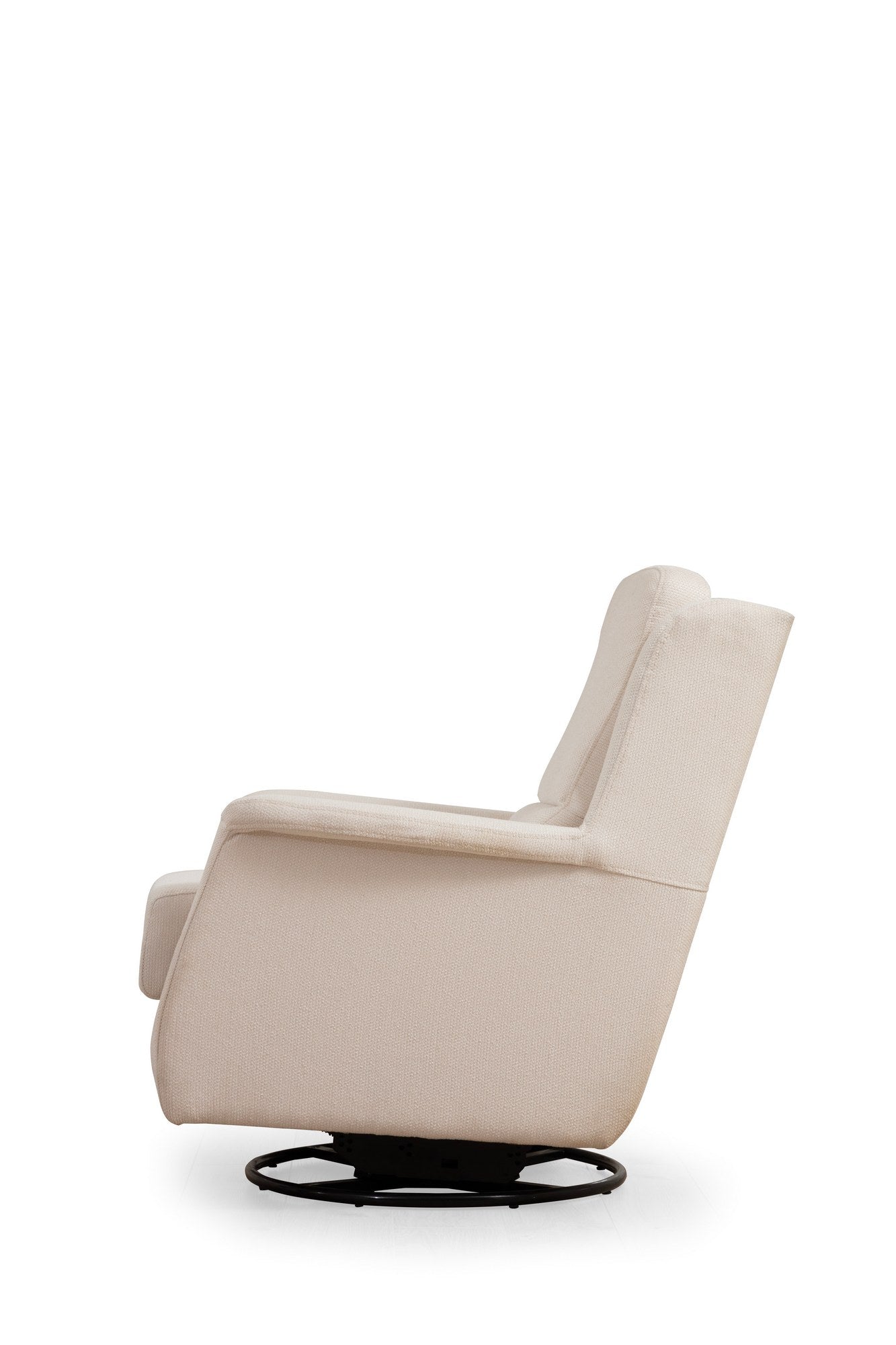 Poltrona Elegante, Branca, 100 cm x 100 cm x 82 cm | Estrutura em madeira de faia e aglomerado, 100% poliéster, lavável a seco | Elegante e funcional para espaços modernos