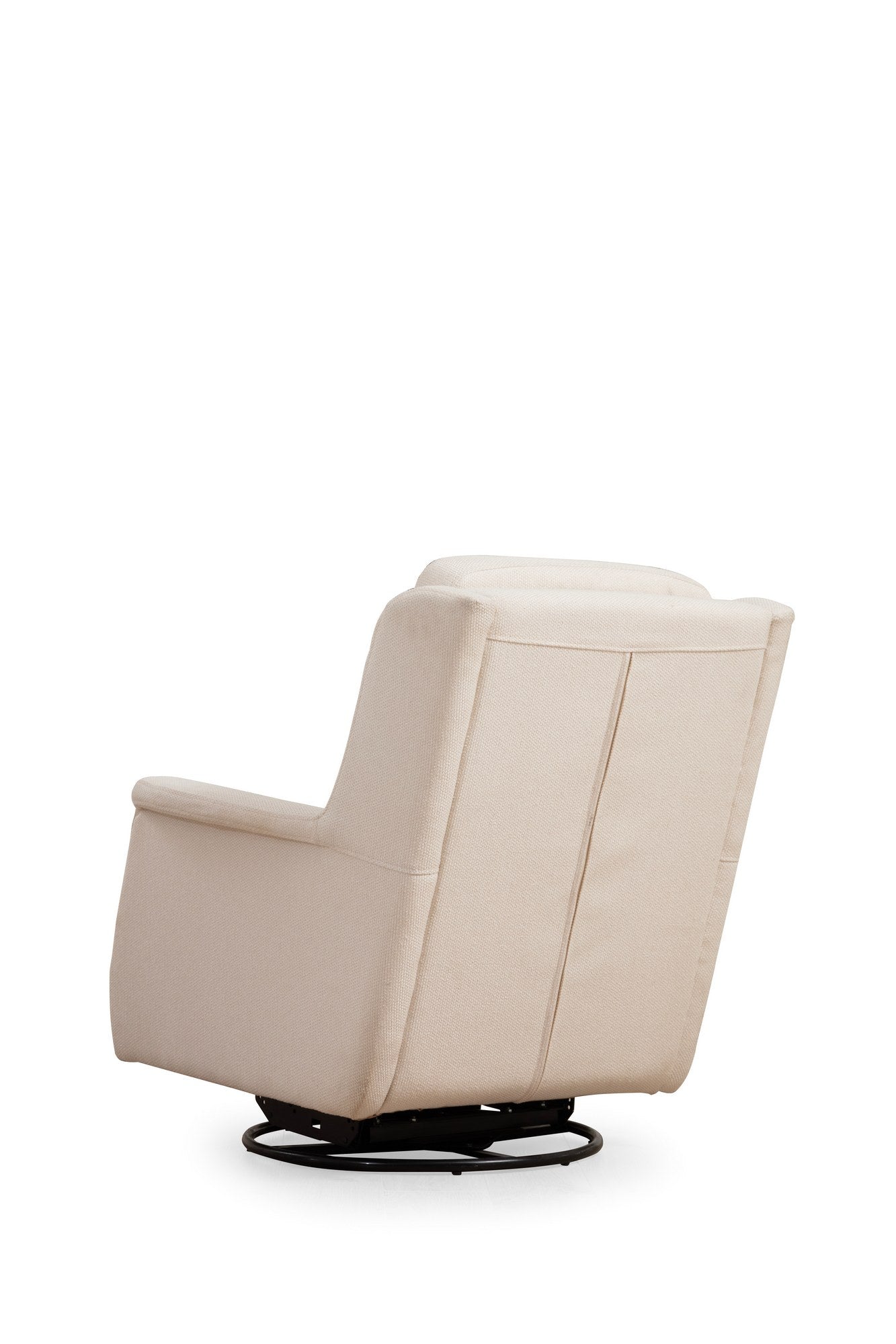 Poltrona Elegante, Branca, 100 cm x 100 cm x 82 cm | Estrutura em madeira de faia e aglomerado, 100% poliéster, lavável a seco | Elegante e funcional para espaços modernos