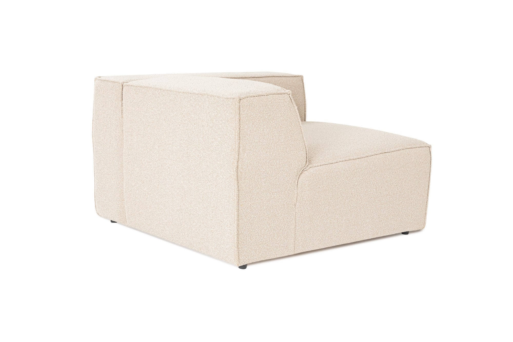 Poltrona elegante de 1 lugar, cor pêssego, 110 x 108 x 65 cm | Estrutura 100% madeira de carpa, tecido 100% linho, espuma 32 DNS, inclui 1 almofada | Elegante e confortável
