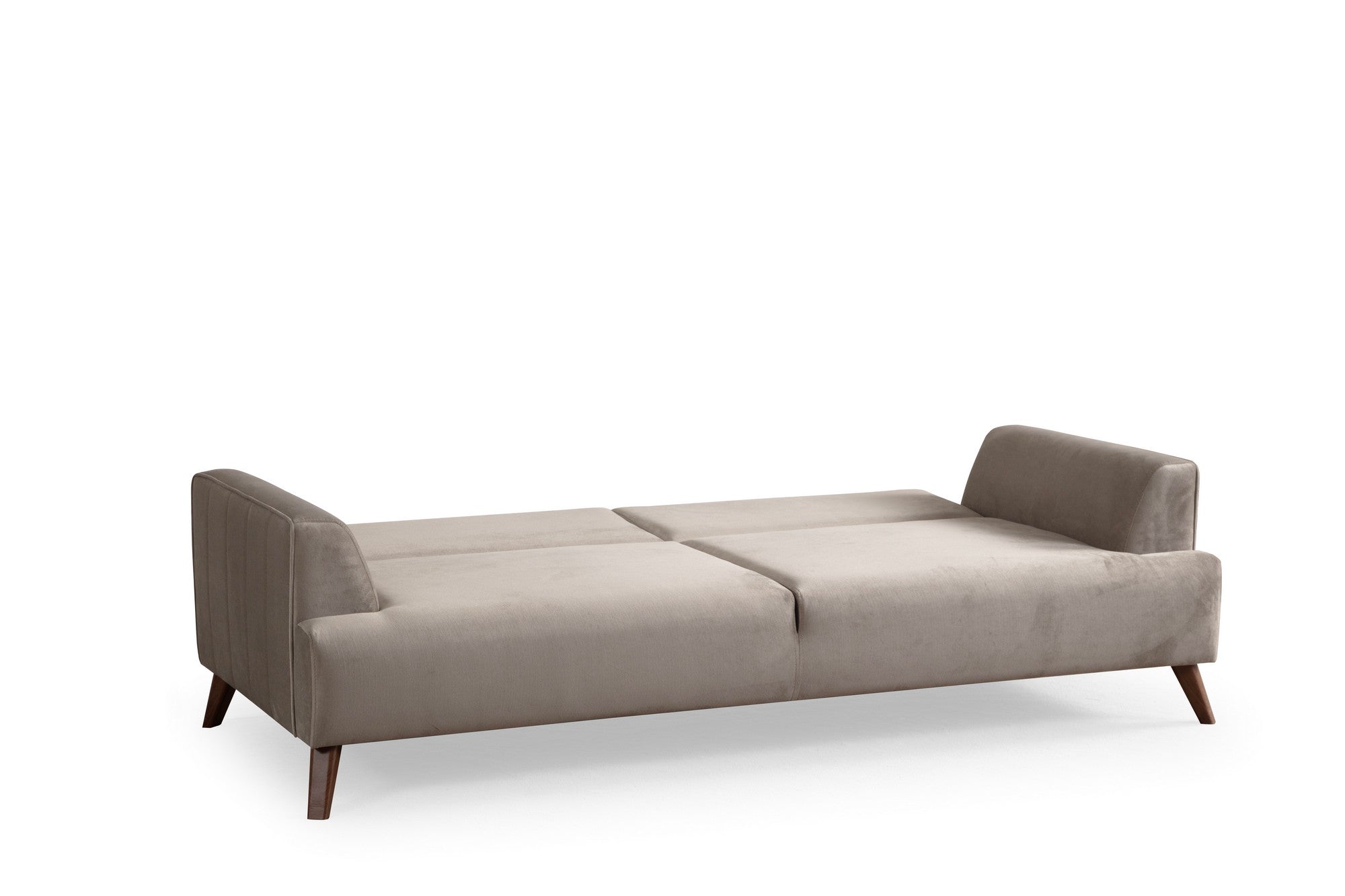 Sofá elegante de 3 lugares, cinza claro, 220 x 100 x 78 cm | Estrutura em madeira de faia e aglomerado, 100% poliéster, lavável a seco | Design confortável e moderno para salas de estar