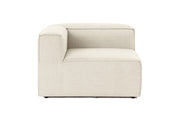 Poltrona de 1 lugar em cru, 107 x 105 x 66 cm | Estrutura 100% madeira de carpa, tecido 100% linho, espuma 32 DNS | Elegante e confortável para espaços de convivência modernas