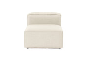 Poltrona elegante de 1 lugar, linho cru, 83 x 66 x 105 cm | Estrutura 100% madeira de carpa, espuma DNS 32, pernas de plástico | Perfeito para salas de estar modernas e espaços aconchegantes
