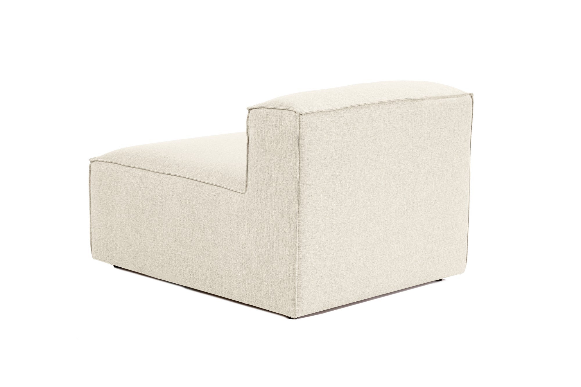 Poltrona elegante de 1 lugar, linho cru, 83 x 66 x 105 cm | Estrutura 100% madeira de carpa, espuma DNS 32, pernas de plástico | Perfeito para salas de estar modernas e espaços aconchegantes