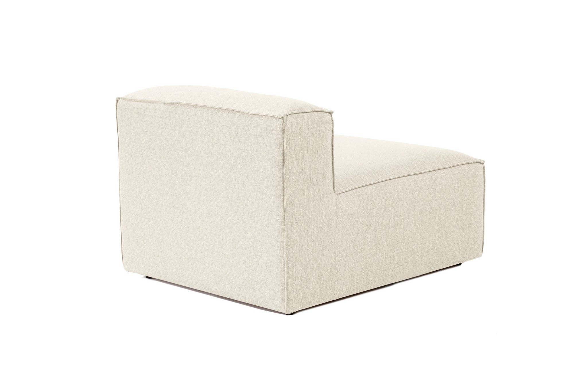 Poltrona elegante de 1 lugar, linho cru, 83 x 66 x 105 cm | Estrutura 100% madeira de carpa, espuma DNS 32, pernas de plástico | Perfeito para salas de estar modernas e espaços aconchegantes