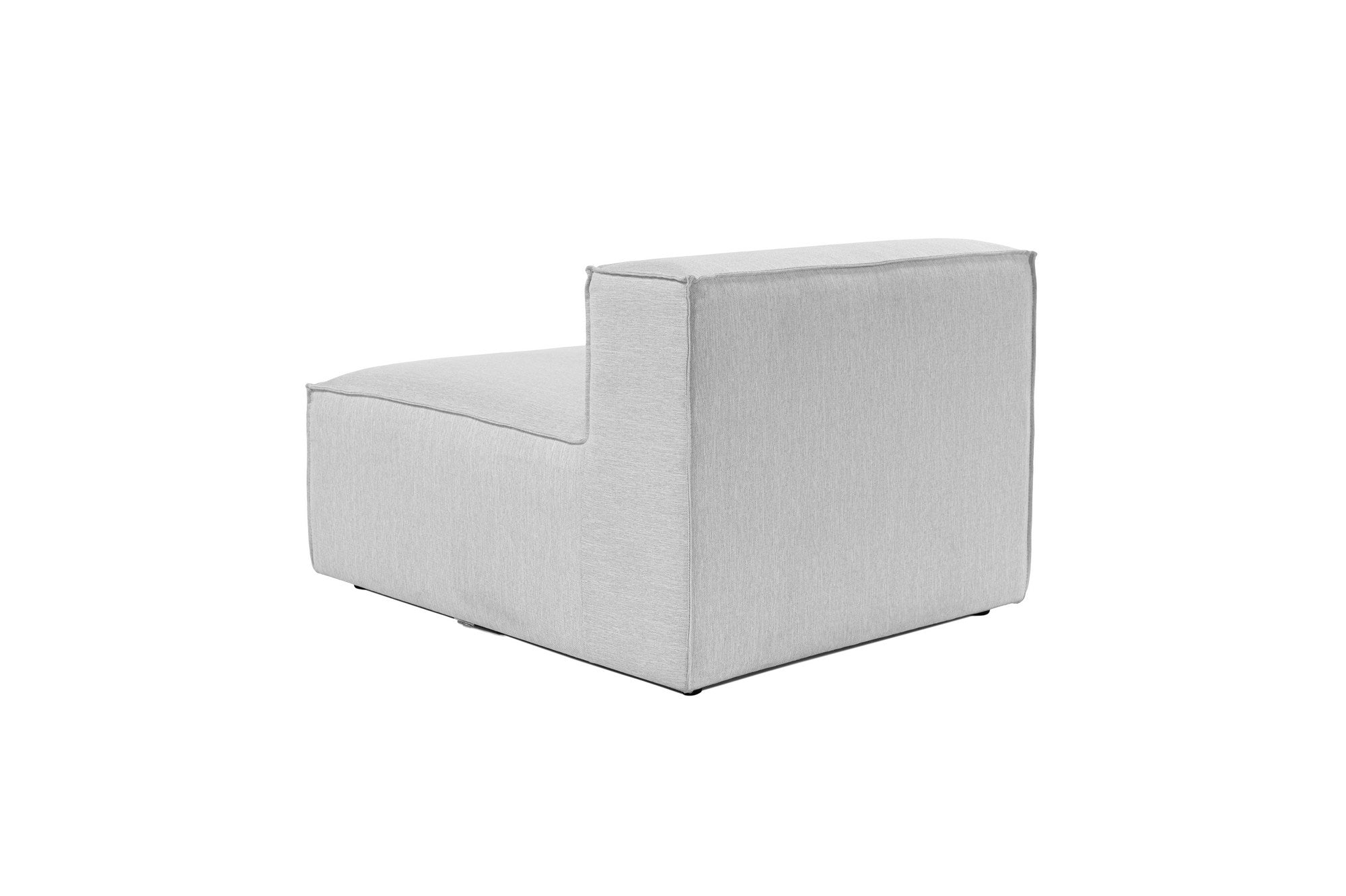 Poltrona elegante de 1 lugar, cinza claro, 66 cm de altura | Estrutura 100% madeira de carpa, tecido 100% linho, espuma 32 DNS | Elegante e confortável para espaços de convivência modernas