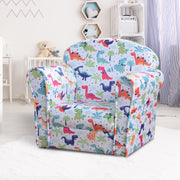 Poltrona Infantil Multicor 50x39x44 cm - Estrutura de Madeira e Estofado em Flanela