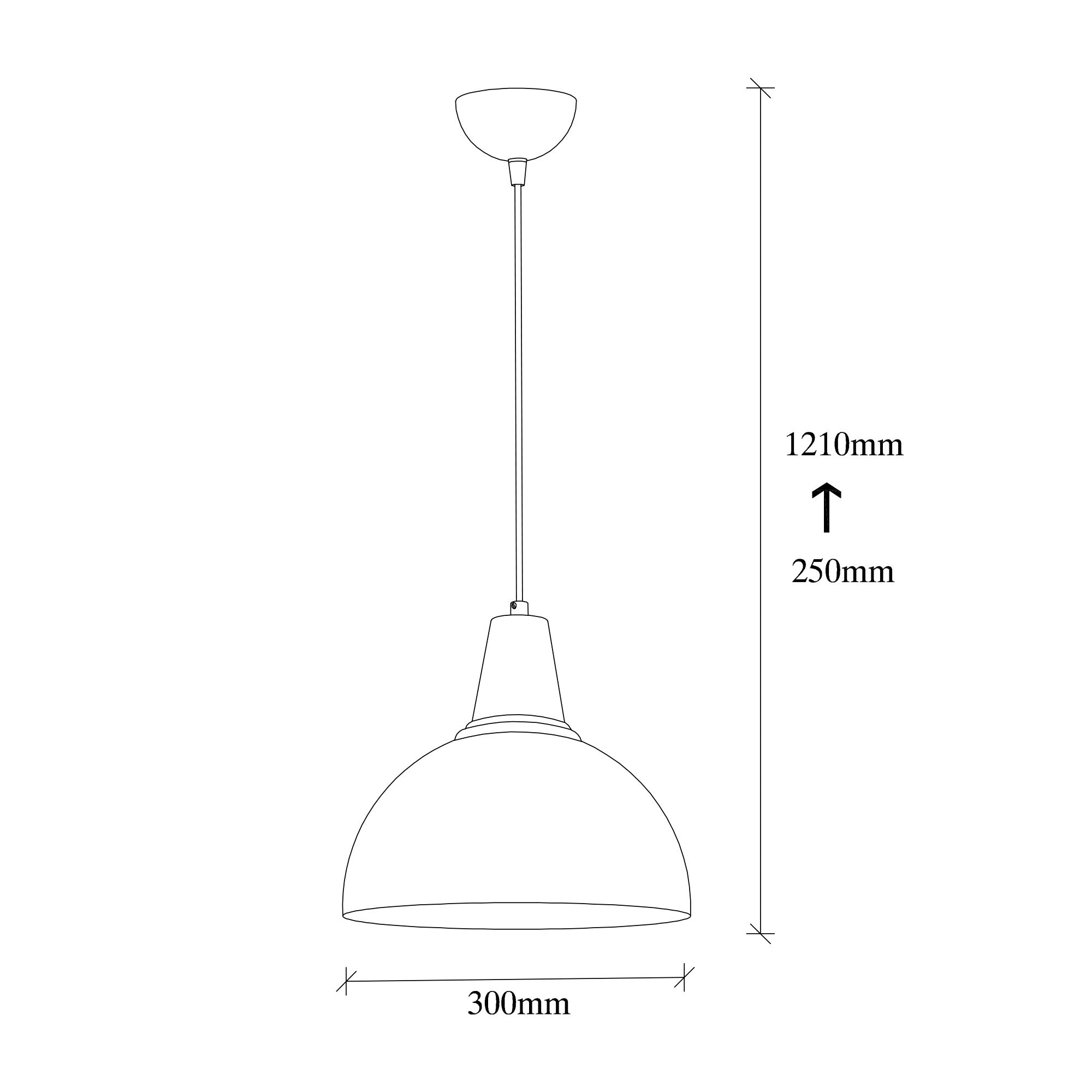 Candeeiro de Teto – 30x30 cm – Branco – Metal