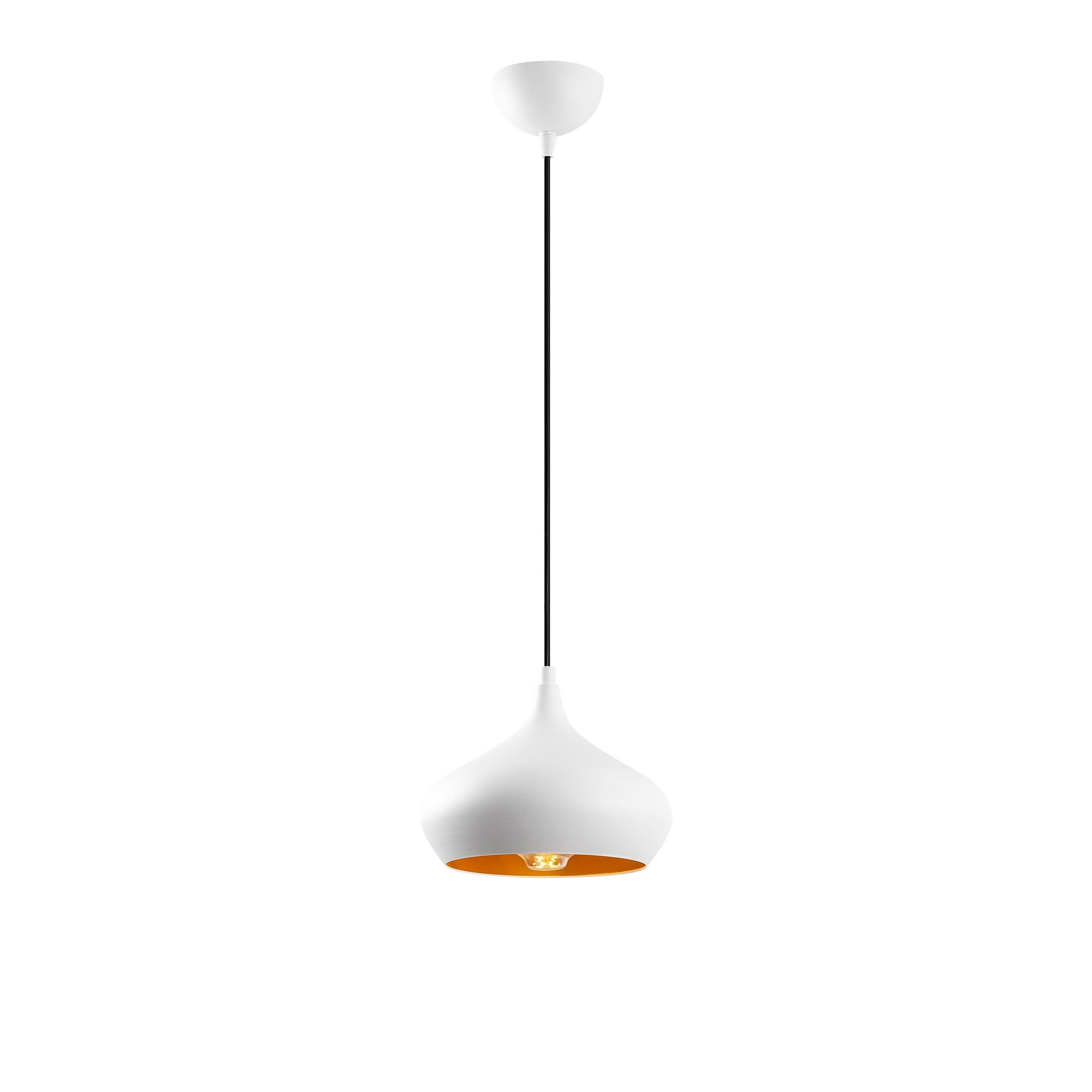 Candeeiro de Teto – 22 x 22 cm – Branco – Metal