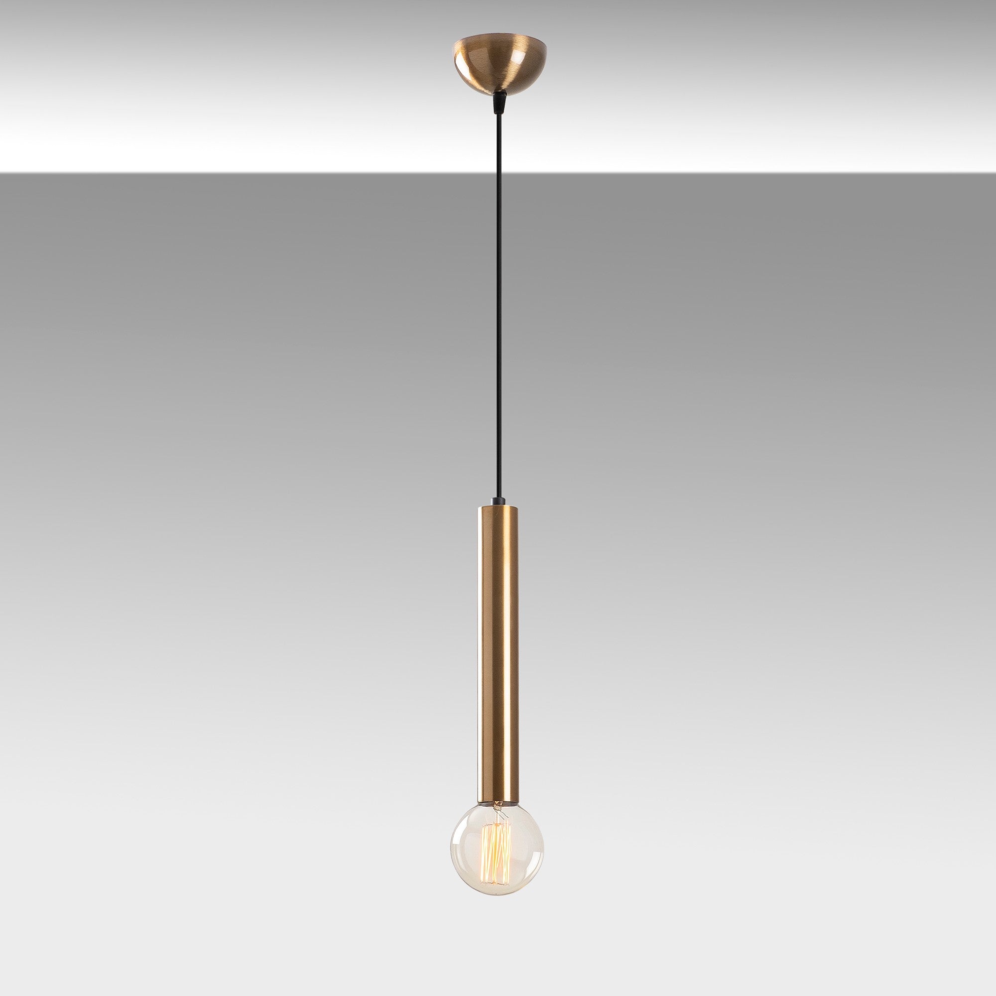 Candeeiro de Teto – altura ajustável 126 cm – cor vintage – metal
