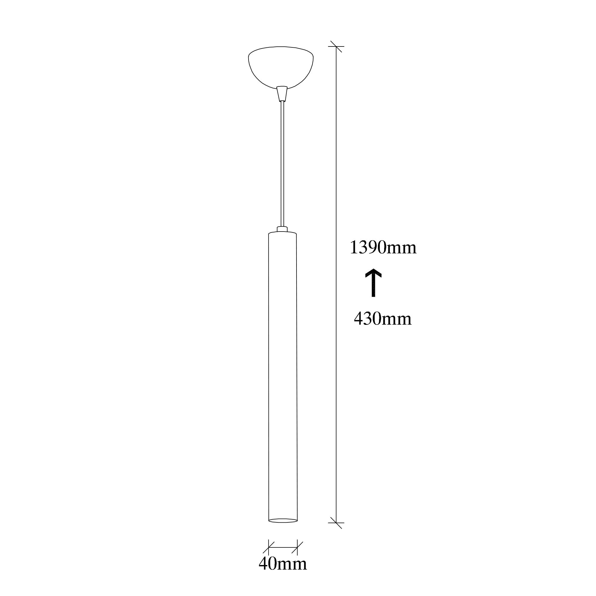 Candeeiro de Teto – Altura Ajustável 139 cm – Prateado – Metal